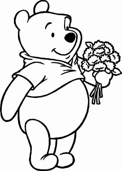 Tranh Tô Màu Gấu Pooh – Nhân Vật Hoạt Hình Nổi Tiếng