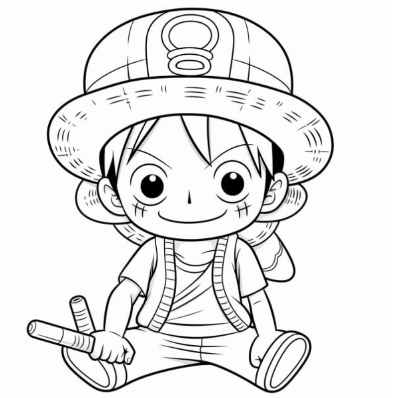 Kỹ Năng Tô Màu Luffy Trên Đường Chinh Phục Biển Lớn