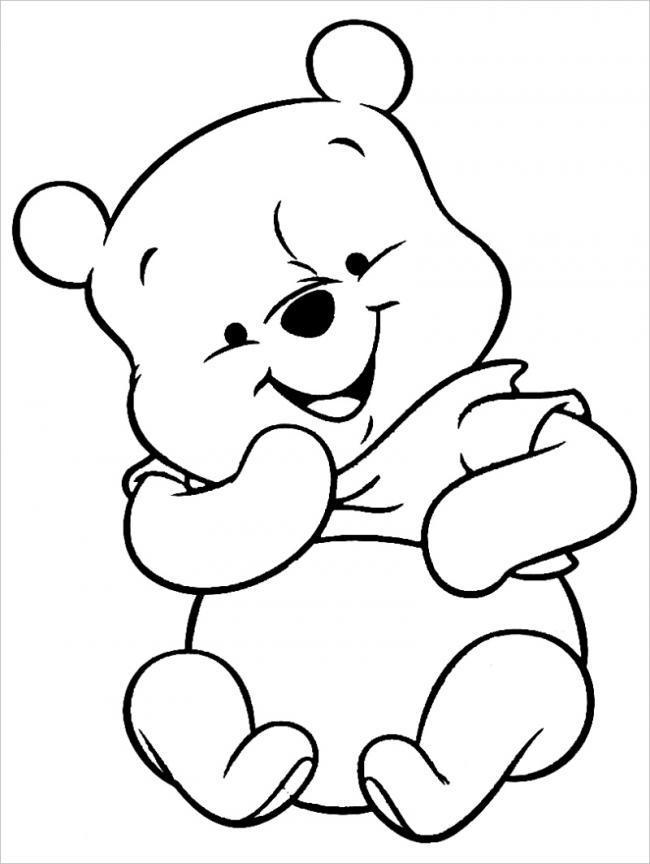 Tranh Tô Màu Gấu Pooh - Nhân Vật Hoạt Hình Nổi Tiếng