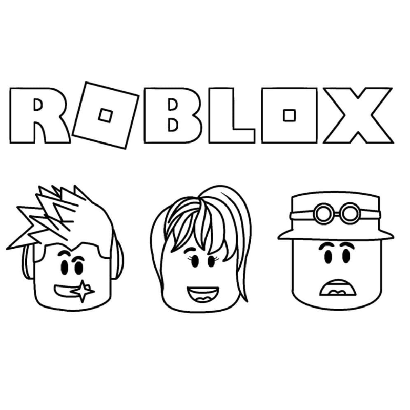 Tranh tô màu Roblox Cuộc đua xe đạp