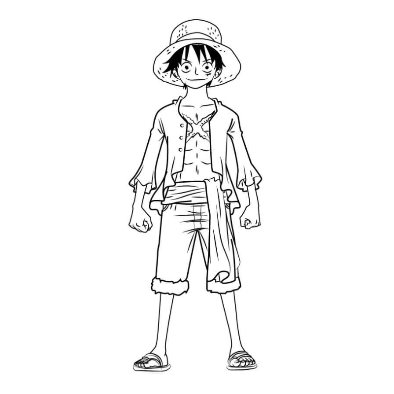 Vẽ Và Tô Màu Luffy Người Anh Hùng Của Biển Xanh