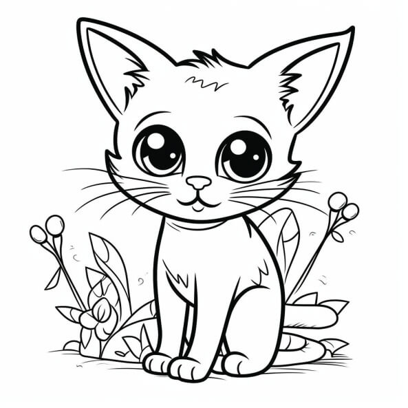 Tổng hợp 90+ Mẫu tranh tô màu con mèo cho bé siêu cute