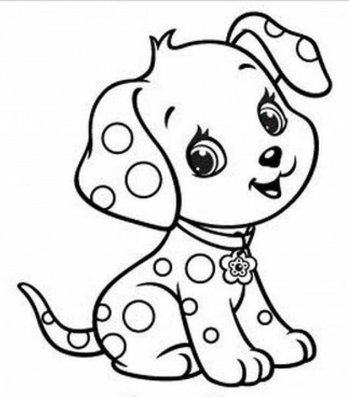 Tải về 150+ mẫu tranh tô màu con chó cute cho bé