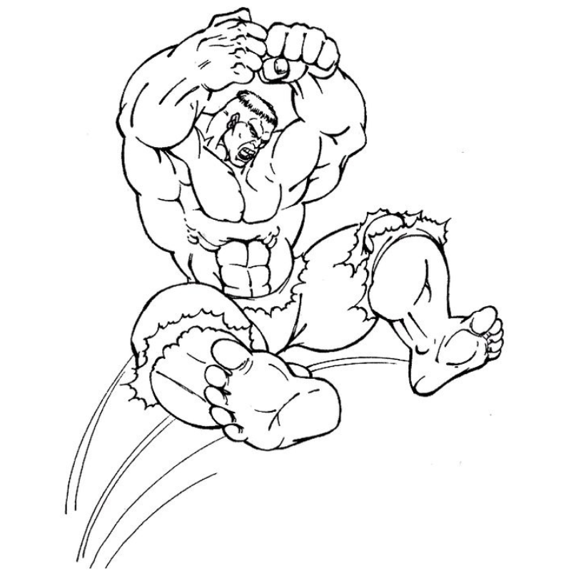 Hulk Bảo Vệ Công Lý Tranh Tô Màu Siêu Anh Hùng Công Lý