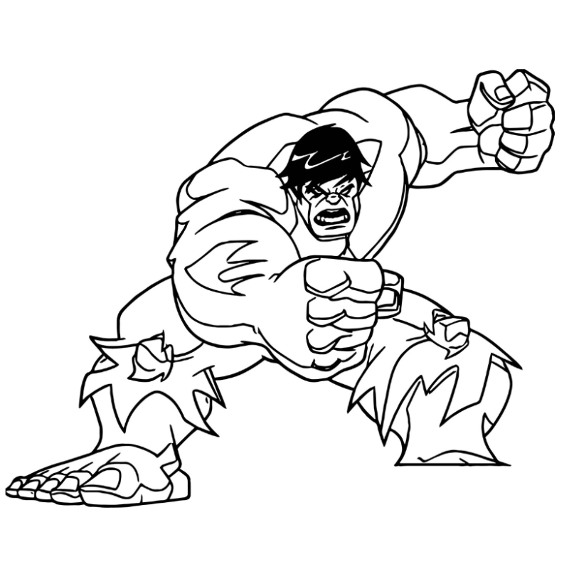Hulk Và Đội Quân Đặc Biệt Tranh Tô Màu Anh Hùng Tập Thể