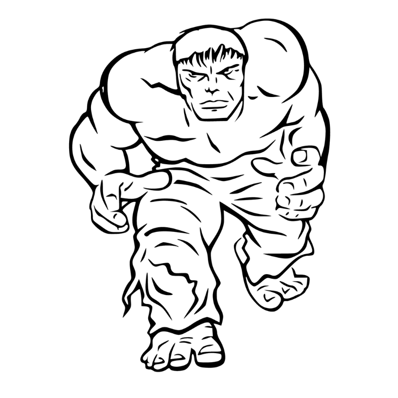 Hulk Và Người Sắt Tranh Tô Màu Đôi Bạn Thân