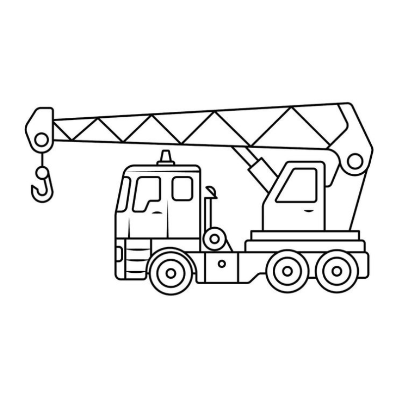 Học Màu Sắc Với Xe Cần Cẩu