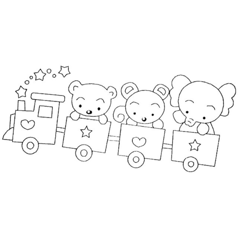 Ngày Vui Vẻ Cùng Tranh Tô Màu Xe Lửa