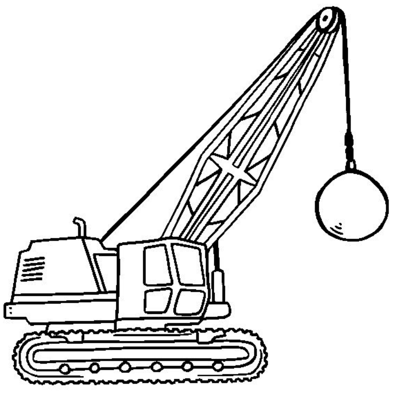 Tô Màu Máy Xúc Thế Giới Màu Sắc Cho Trẻ