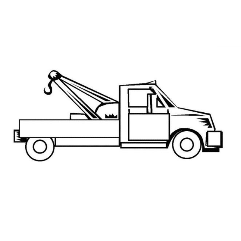 Trẻ Em Tô Màu Xe Cần Cẩu Ở Trường Mẫu Giáo