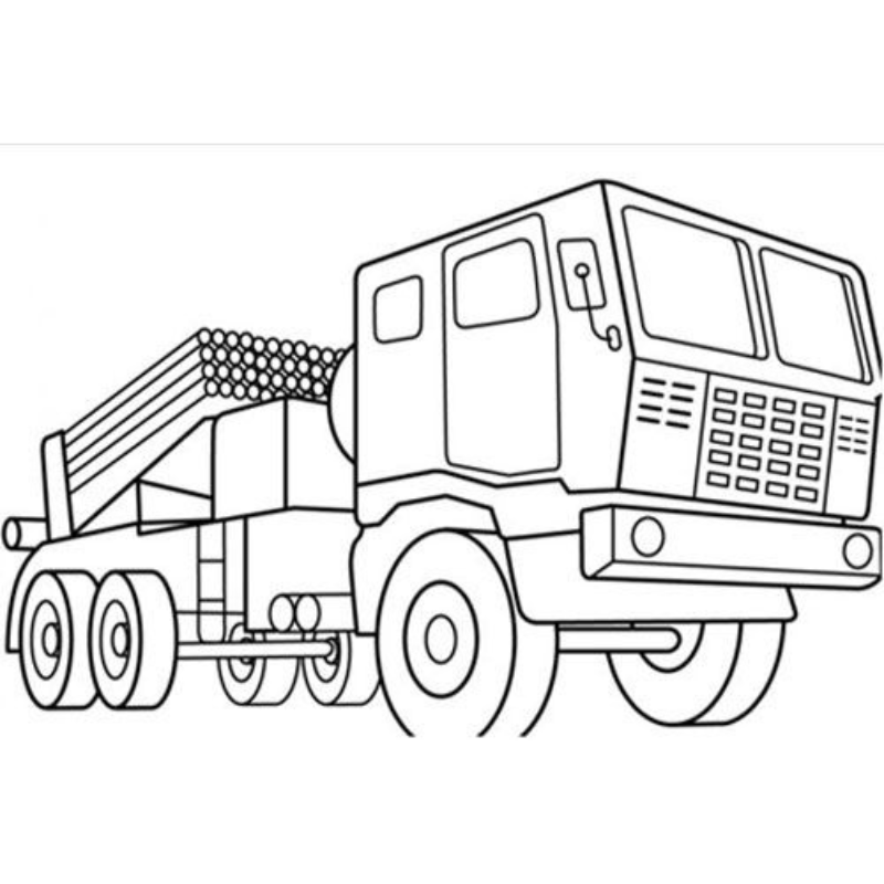 Xe đầu kéo mạnh mẽ trên đường cao tốc