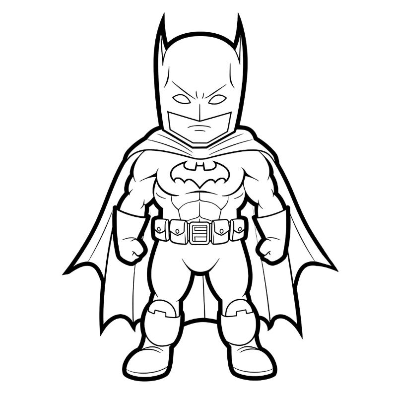 Tô Màu Siêu Nhân Batman Hoạt Động Giải Trí Thú Vị Cho Bé