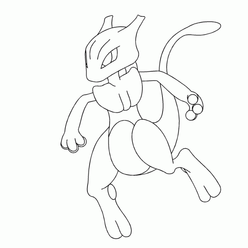 Hướng Dẫn Tô Màu Pokemon Mewtwo Cho Người Mới Bắt Đầu