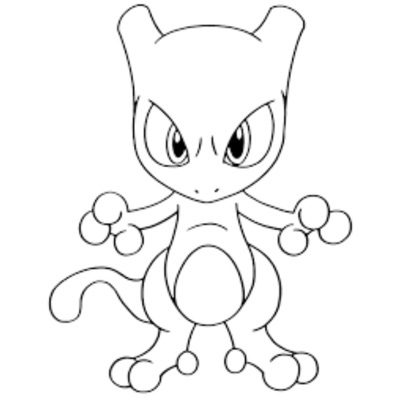 Trải Nghiệm Tô Màu Mewtwo Cùng Con Bạn